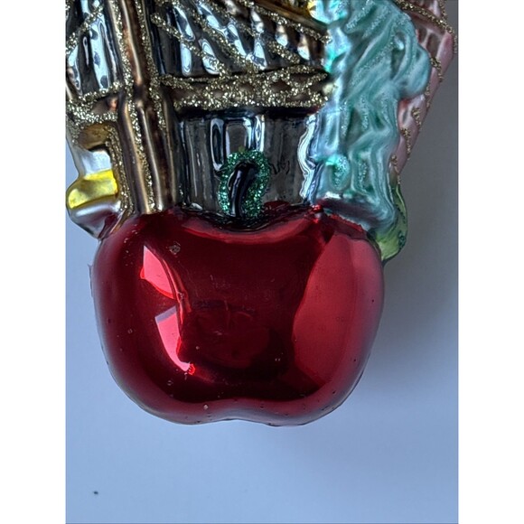 EUC The Big Apple New York Landscape Polish Mouth Blown Glass Christmas Ornament - Picture 9 of 11